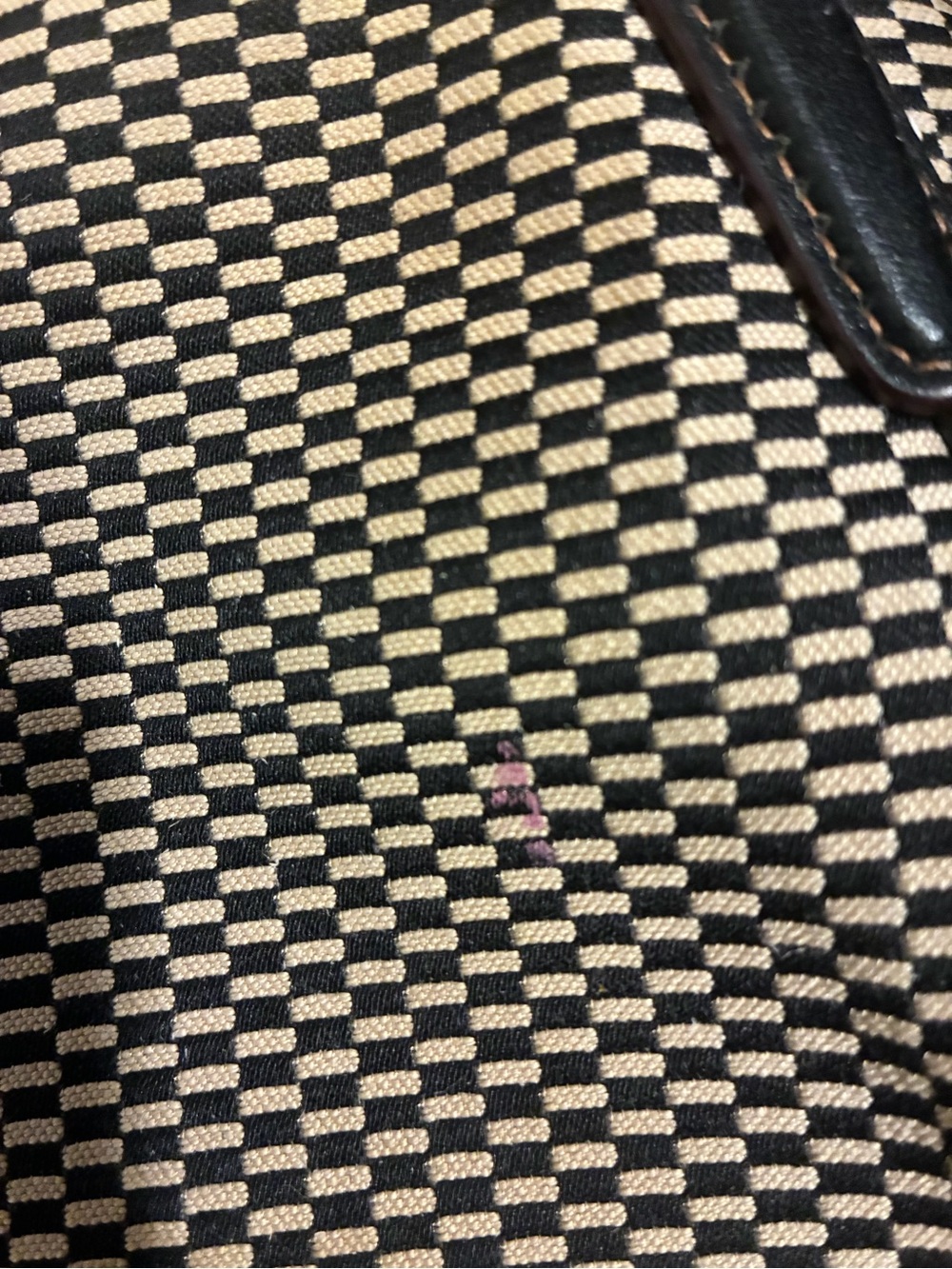 Coach Black and Tan Woven Crossbody Tote - Picture 3 of 7